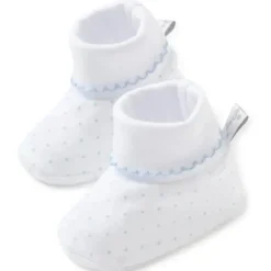 Kissy Kissy - Sapatinhos com estampa de bolinhas para bebê menino, azul claro
