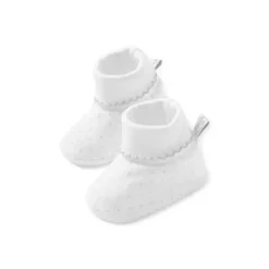 Kissy Kissy - Sapatinhos com estampa de bolinhas, branco/prateado