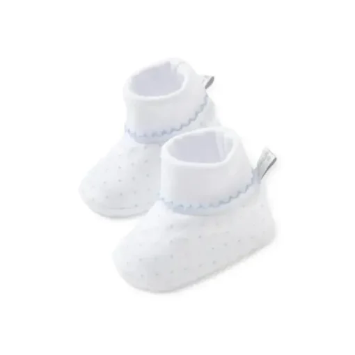 Kissy Kissy - Sapatinhos com estampa de bolinhas para bebê menino, azul claro