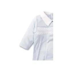Kissy Kissy Footie com blusa de mão CLB charmed com gola azul claro