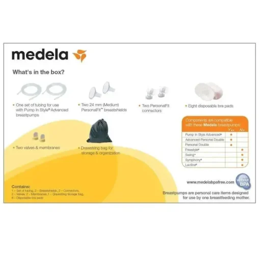 Kit de bombeamento duplo avançado estilo bomba Medela