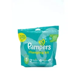 Kit de troca de cruzadores PTL Usa Pampers com lenços Pamper