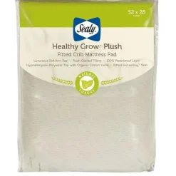 Kolcraft - Almofada protetora de colchão de pelúcia Sealy Healthy Grow para berço