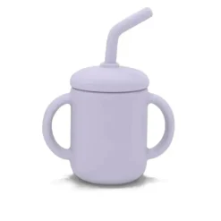 Kushies - Sili Sippy Cup + Palha Violeta lilás