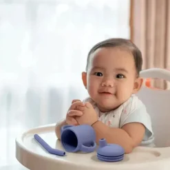 Kushies - Sili Sippy Cup + Palha Violeta lilás