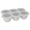 Kushies Baby - Bandeja de silicone SiliFreeze para armazenamento de alimentos cinza