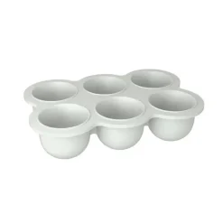Kushies Baby - Bandeja de silicone SiliFreeze para armazenamento de alimentos cinza