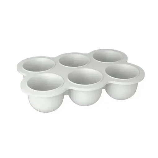 Kushies Baby - Bandeja de silicone SiliFreeze para armazenamento de alimentos cinza