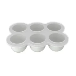 Kushies Baby - Bandeja de silicone SiliFreeze para armazenamento de alimentos cinza