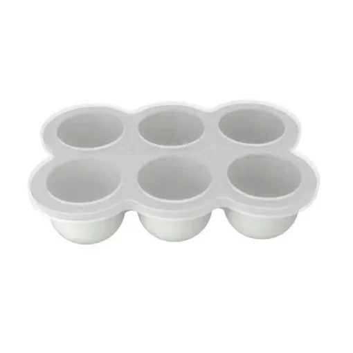 Kushies Baby - Bandeja de silicone SiliFreeze para armazenamento de alimentos cinza