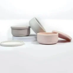 Kushies Baby - SILISIPPY Versátil em movimento Tigela de silicone/lanche/comida, areia