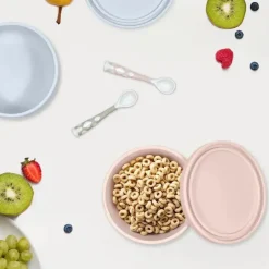 Kushies Baby - SILISIPPY Versátil em movimento Tigela de silicone/lanche/comida, areia