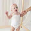 Kyte Baby - Baby Spaghetti Strap Body Leotard In Cloud