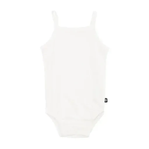 Kyte Baby - Baby Spaghetti Strap Body Leotard In Cloud