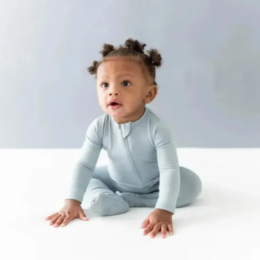 Kyte Baby - Baby Zippered Footie In Fog
