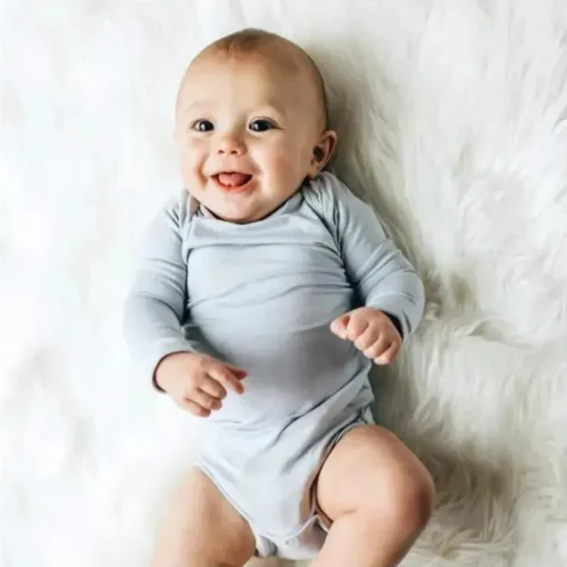 Kyte Baby - Long Sleeve Bodysuit In Storm