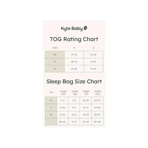 Kyte Baby - Saco de dormir original de bambu para bebês, 1,0 tog aveia