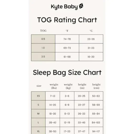 Kyte Baby - Saco de dormir de bambu original 1.0 Tog X-Small Blush