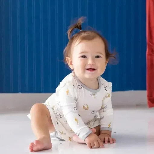 Kyte Baby - Vestido de manga comprida Twirl Body em ícone