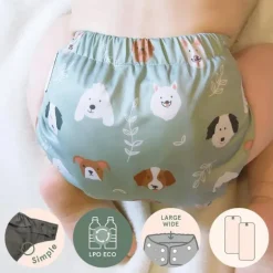 La Petite Ourse - Baby Wide Elastic Pocket Diaper Dog