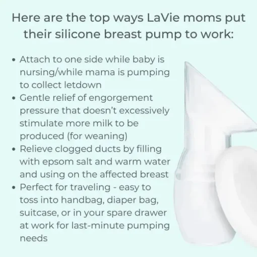 La Vie - Coletor de leite para bomba tira leite manual de silicone