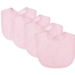 Laboratório de tendências - pacote de 4 buquês babador guingão seersucker, rosa