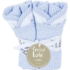 Laboratório de tendências - pacote de 4 buquês babete guingão Seersucker, azul