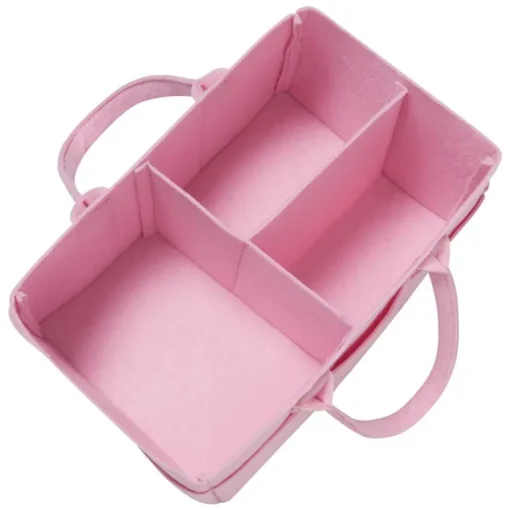 Laboratório de tendências - Caddy de armazenamento de feltro rosa gelo