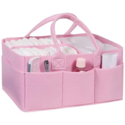 Laboratório de tendências - Caddy de armazenamento de feltro rosa gelo
