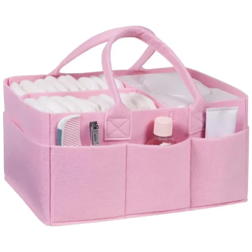 Laboratório de tendências - Caddy de armazenamento de feltro rosa gelo