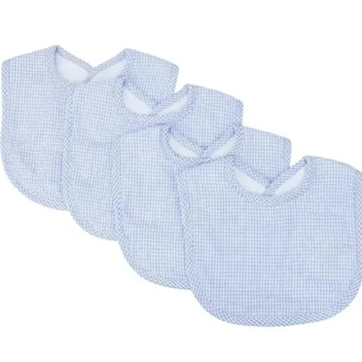Laboratório de tendências - pacote de 4 buquês babete guingão Seersucker, azul