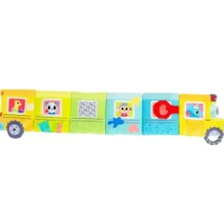 Lamaze - Brinquedo sensorial para bebês com ônibus acordeão On-The-Go