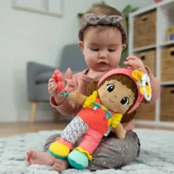 Lamaze - My Friend Jasmine™ - Boneca de brinquedo sensorial e de desenvolvimento para bebês e crianças