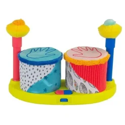 Lamaze - Squeeze Beats First Drum Set - Brinquedos musicais para bebês