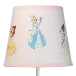 Lambs &amp; Ivy - Abajur das Princesas da Disney com abajur e lâmpada