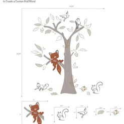 Lambs &amp; Ivy - Adesivos de parede Treetop Fox