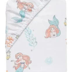 Lambs &amp; Ivy - Bedtime Originals Disney Baby A Pequena Sereia Lençol de berço branco, Ariel