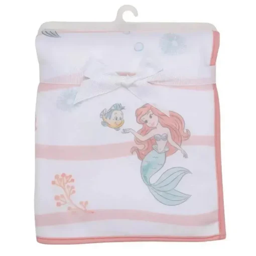 Lambs &amp; Ivy - Bedtime Originals Disney Baby A Pequena Sereia Cobertor Branco para Bebê, Ariel