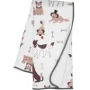 Lambs &amp; Ivy - Bow Wow cão/cachorro branco Minky/Sherpa cobertor macio de lã para bebê