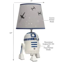 Lambs &amp; Ivy - Candeeiro Clássico Star Wars com Cortina e Lâmpada
