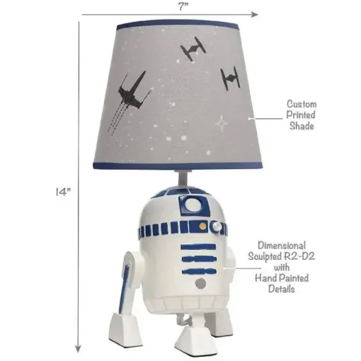 Lambs &amp; Ivy - Candeeiro Clássico Star Wars com Cortina e Lâmpada