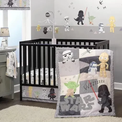 Lambs &amp; Ivy - Clássico Conjunto de Berço 3Pk para Berço, Yoda/Darth Vader