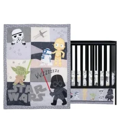 Lambs &amp; Ivy - Clássico Conjunto de Berço 3Pk para Berço, Yoda/Darth Vader