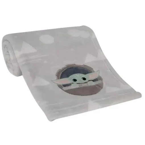 Lambs &amp; Ivy - cobertor aplicado para bebê, The Child Baby Yoda