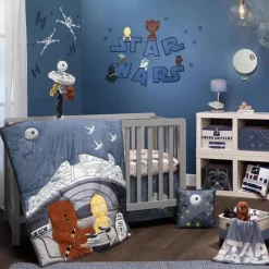 Lambs &amp; Ivy - Conjunto de cama para bebê 3Pk Star Wars Millennium Falcon