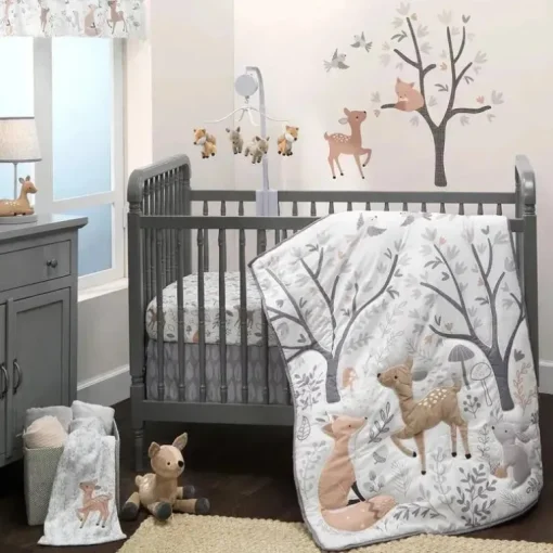 Lambs &amp; Ivy - Conjunto de cama de bebê de 3 peças, Deer Park