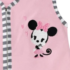 Lambs &amp; Ivy - Conjunto de cama para berço de berçário da Disney Baby Minnie Mouse, 4 unidades, rosa