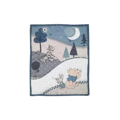 Lambs &amp; Ivy - Conjunto de cama para berço de bebê Disney Forever Pooh 3Pk, azul