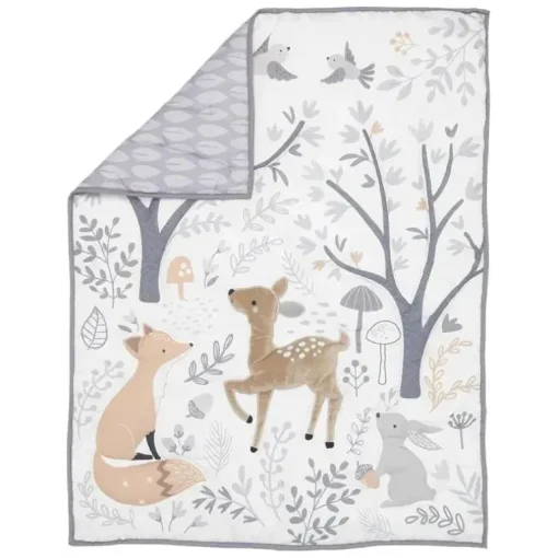 Lambs &amp; Ivy - Conjunto de cama de bebê de 3 peças, Deer Park