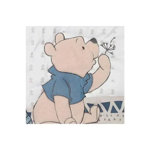 Lambs &amp; Ivy - Conjunto de cama para berço de bebê Disney Forever Pooh 3Pk, azul